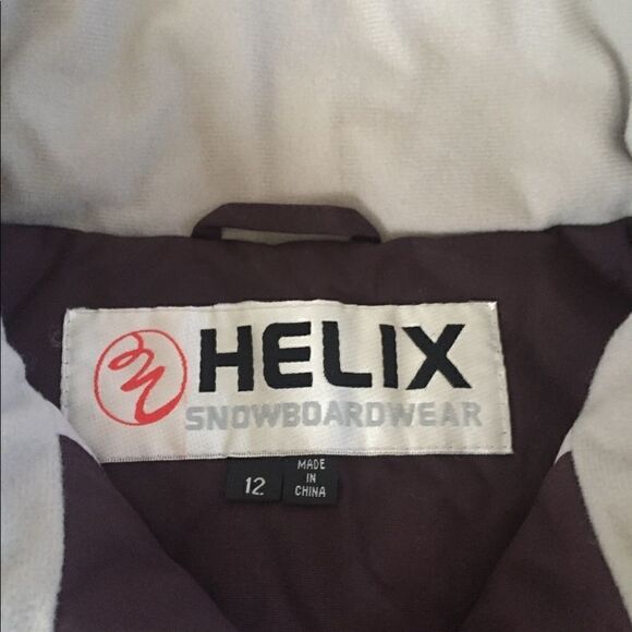 HELIX SNOWBOARDWEAR Burgundy/Gray Jacket - Picture 4 of 7
